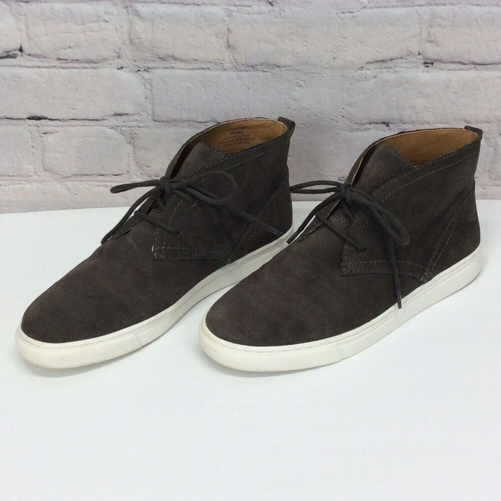 Lucky Brand Lorelle Chukka Ankle Sneakers Men's Sz 9M Gray Suede Leather Lace Up - Picture 5 of 9